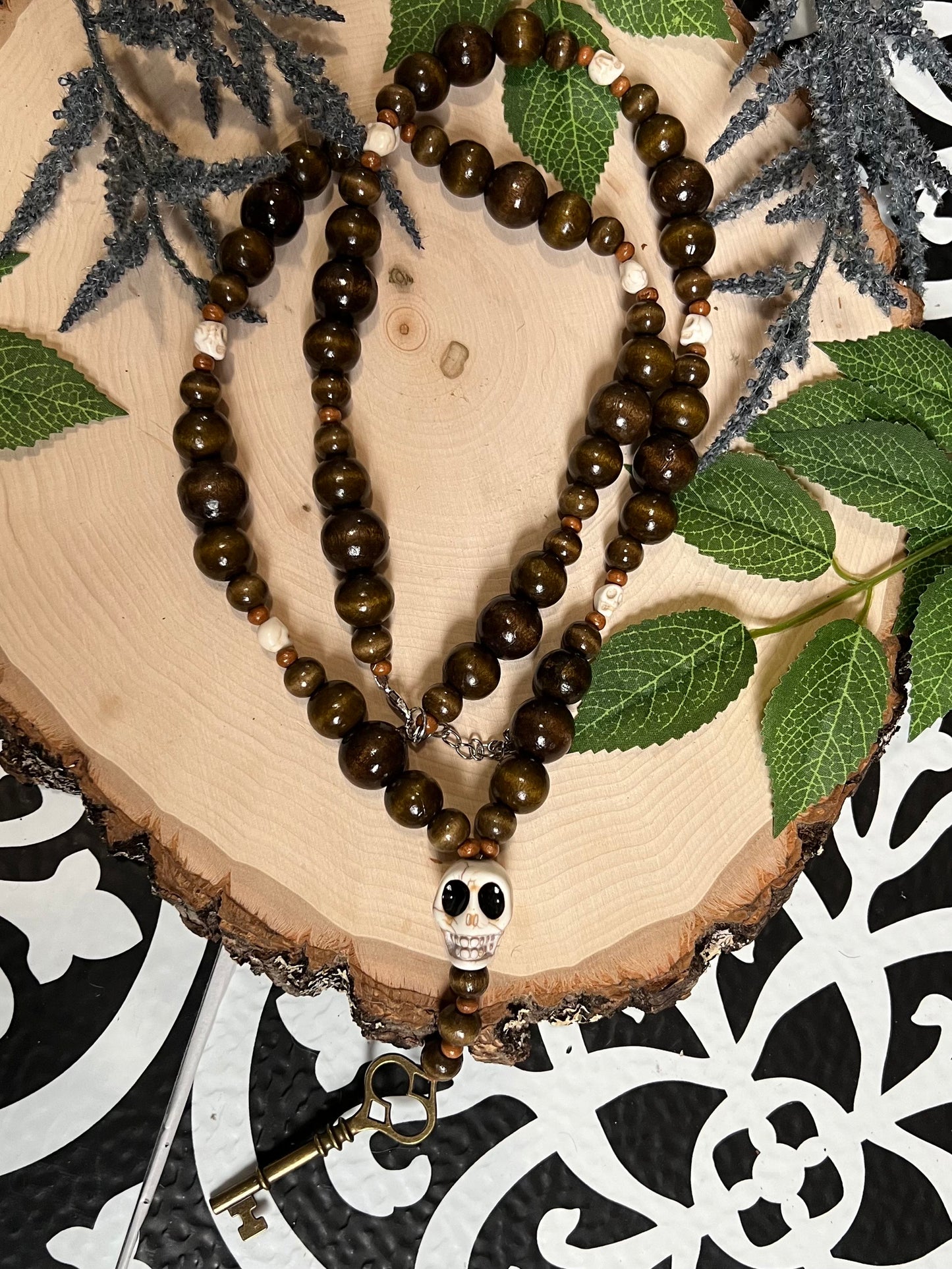 Skull Beaded Necklace
