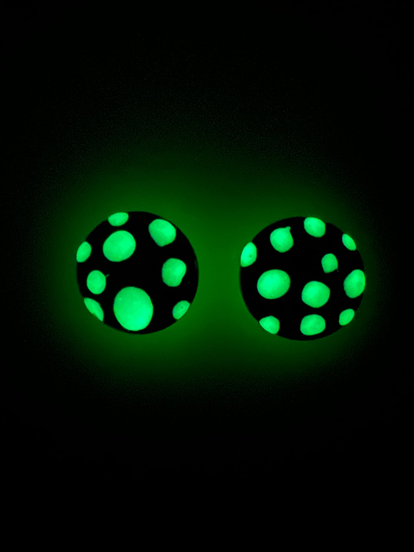 Purple Mushroom Knobs (glow in the dark)