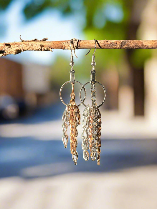 Steampunk Chain Earrings