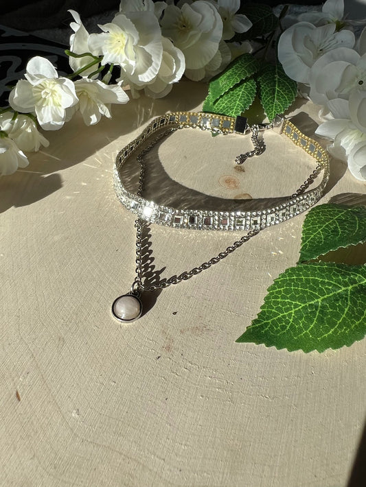 Layered Sparkly Choker Necklace