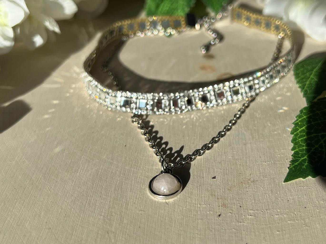 Layered Sparkly Choker Necklace