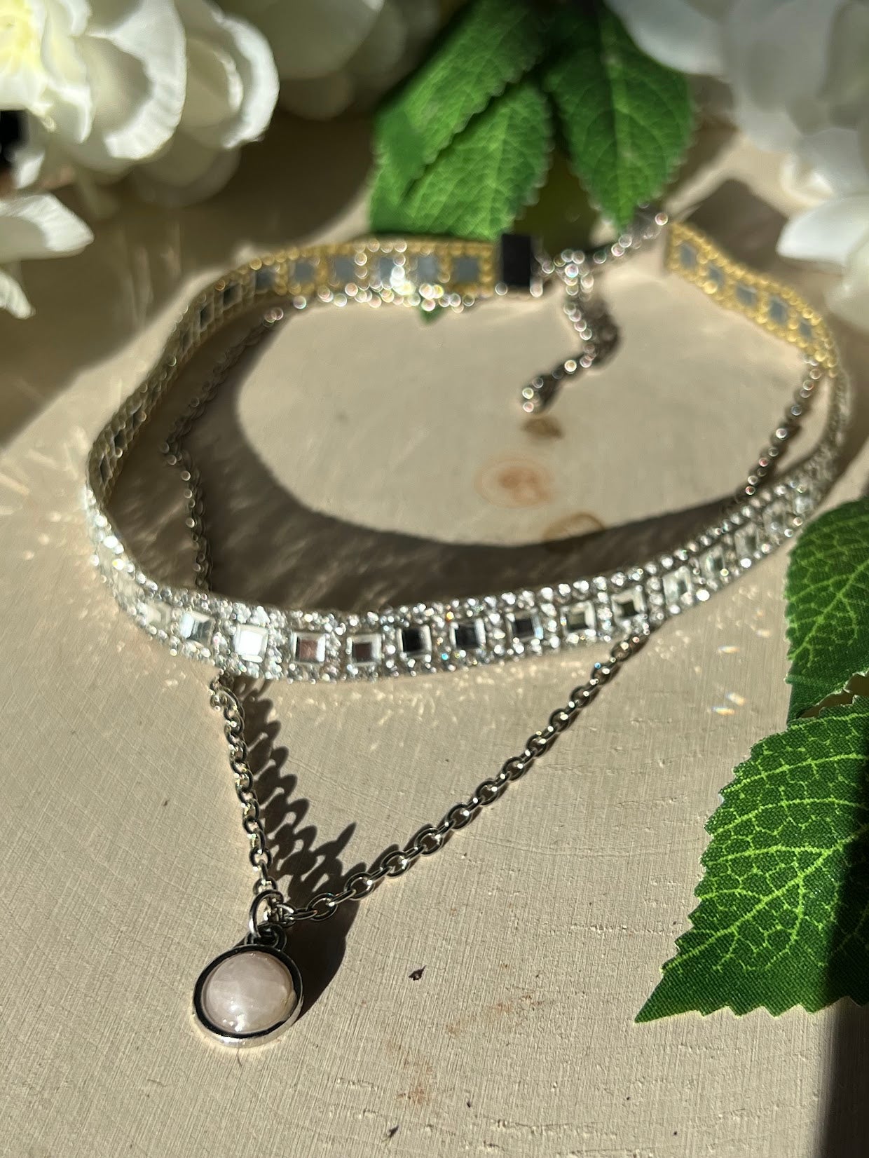 Layered Sparkly Choker Necklace