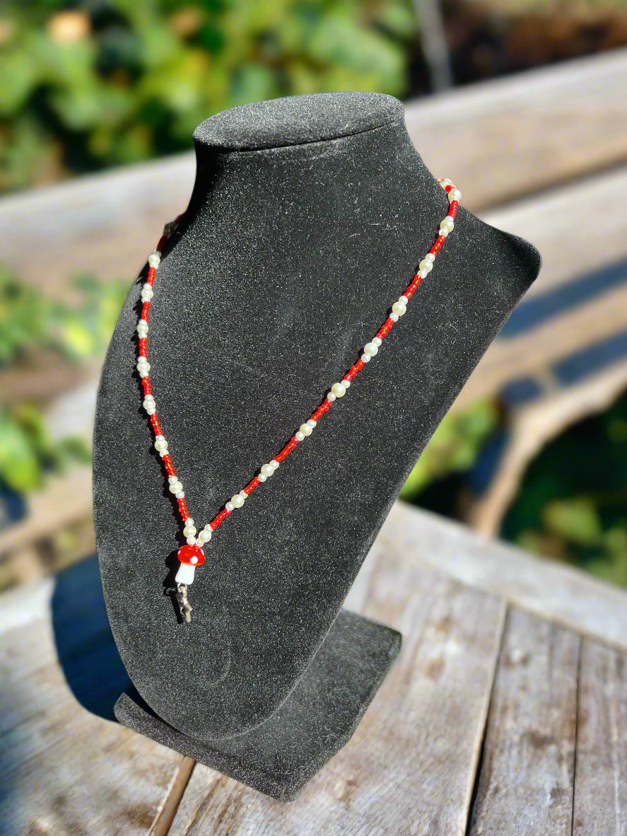 Mushroom Necklace & Bracelet