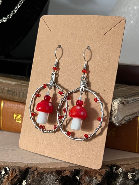 Mushroom Earrings